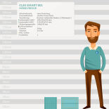 CLES smart 801 Möbeltresor "Limited Edition White" Schlüsselschloss