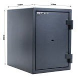 Rottner Fire Hero 50 Premium Fire Protection Safe with key lock