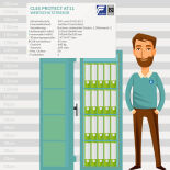 CLES protect AT11 Value Protection Safe with key lock