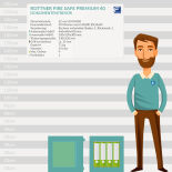 Rottner Fire Safe 40 Dokumententresor mit Schlüsselschloss