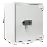 Rottner Diamant Fire PO 80 Brandschutztresor mit Schlüsselschloss