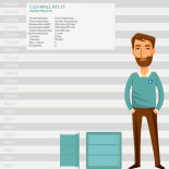 CLES wall 803-25 Wall Safe with electronic lock OCLUC