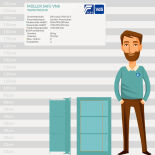Müller Safe VN8 Wall Safe with electronic lock Revobolt
