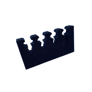 Gun mounting made from foam for 4 guns, width: 240mm