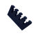 Gun mounting made from foam for 4 guns, width: 240mm