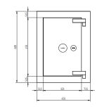 Bordogna ANDROMEDA 45 Wall Safe