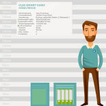 CLES smart S1003 Furniture Safe with electronic lock OCLUC