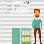 Format AS 800 File Cabinet with mechanical combination lock