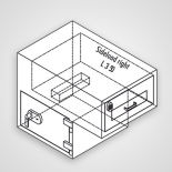 Deposit Compartment model right L350 for Format Rubin Pro...
