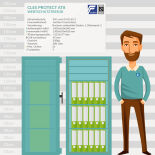 CLES protect AT8 Value Protection Safe with electronic lock TULOX