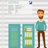 CLES leopard 110 Wertschutztresor mit Elektronikschloss PS600
