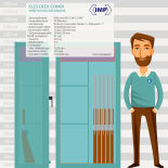 CLES deer Combi gun cabinet with key lock