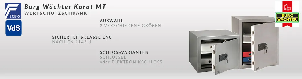 Burg Wächter Karat MT 660 Wertschutzschrank mit Elektronikschloss Sec